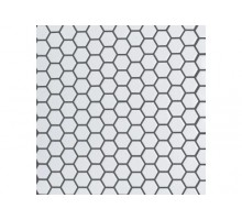 SILENA WHITE керамическая мозаика чип 23х26х5 мм лист 260х300 мм на сетке(23шт/кор)
