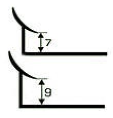 Профиль для кафеля 7-8мм х 2,5м внутренний бежевый