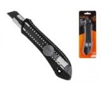 Нож технический 18 мм, выдвижное лезвие Black Line Startul