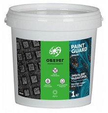 Эмаль акриловая PaintGuard для радиаторов белый матовый 1 кг 