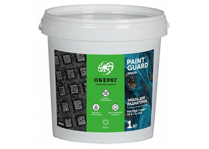 Эмаль акриловая PaintGuard для радиаторов белый матовый 1 кг 