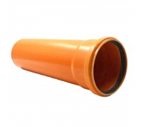 Труба D160мм L3000мм для наружней канализации оранжевая