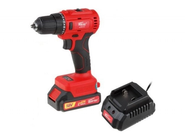 Дрель-шуруповерт АКБ Wortex BD 1815-1 DLi ALL1 бесщеточный 18 В