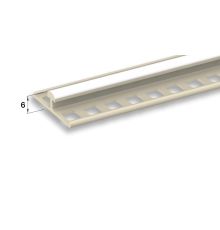 Профиль для ГКЛ Маячок для штукатурки ПВХ  6мм 3м Идеал (50шт)