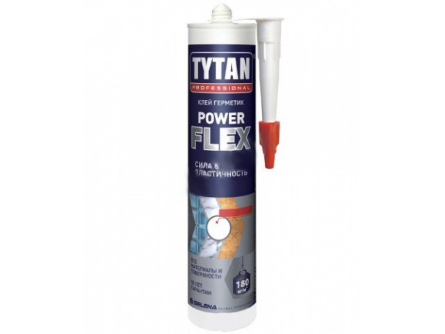 Клей TYTAN Professional монтажный Power Flex белый 290 мл