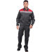 Костюм летний МАСТЕР ПРОФИ куртка, полукомбинезон размер  96-100, рост 182-188 серый-красный