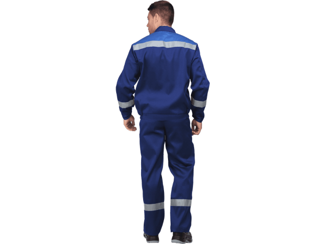 Костюм летний МАСТЕР ЛЮКС куртка, полукомбинезон, размер  96-100, рост 182-188 т/синий-василек