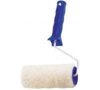 Валик 150 мм х 48 мм х 12 мм, натуральный мех, ручка 6 мм, Сибртех