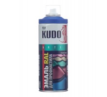 Эмаль аэрозольная KUDO RAL 5005 для металлочерепицы сигнально-синий (0,52л)
