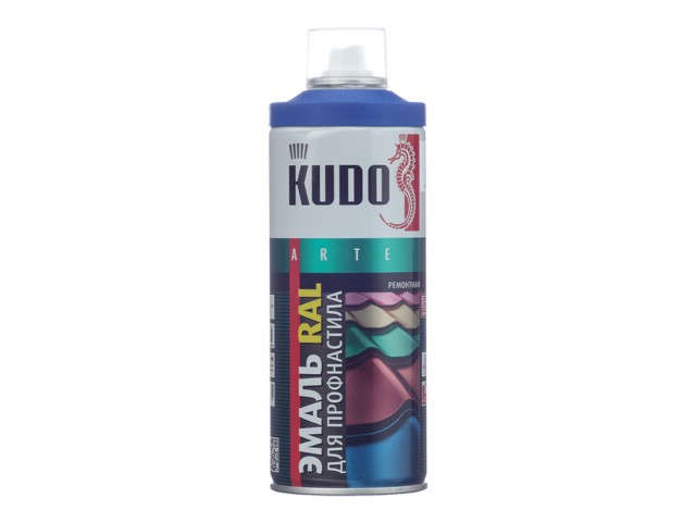 Эмаль аэрозольная KUDO RAL 5005 для металлочерепицы сигнально-синий (0,52л)