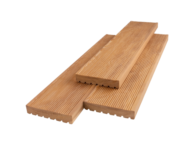 Террасная доска Вельвет лиственница В 27 мм толщина 142 мм ширина 3000 мм длина
