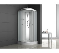 Душевая кабина 80*80*215 н/п ODA 8401 Р белая матовое стекло