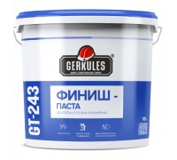 Шпаклевка Геркулес GT-243 Финиш-паста 18 кг полимерная (ведро)