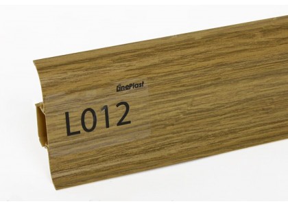 Плинтус ПВХ Line Plast L012 Дуб рустик  L=2,2м  мягк.к (1 уп-40 шт)