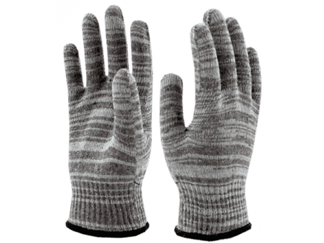 Перчатки утепленные полушерстяные Зима Лайт, 10 класс, 30 г, р.8, серые, СПЕЦ-SB®PRO