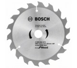 Диск пильный 160 х 20/16 мм, 18Т, по  дереву, ECO WO Bosch