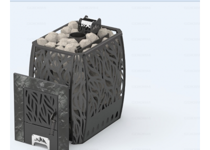 Печь-каменка Скала 12Т стекло