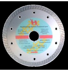 Круг алмазный 230 х 22,2  мм, турбо, сегментный, сухой рез, Gross