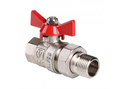 Кран шаровой Valtec Base с американкой VT.227.N.06 ВР/НР бабочка