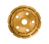 Чашка алмазная зачистная 125 х 22,2 мм, двухрядная, Matrix 