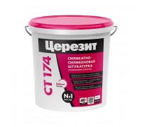 Штукатурка Церезит СТ-174 25 кг декоративная силикатно-силиконовая камешковая (1,5 мм) База 