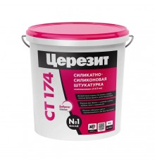 Штукатурка Церезит СТ-174 25 кг декоративная силикатно-силиконовая камешковая (1,5 мм) База 