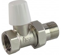 Клапан запорный для радиаторов ДУ-15 РУ-10 вн/р прям никель Ogint
