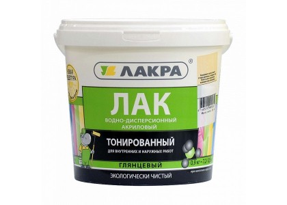 Лак Лакра ВД тонированный сосна 0,9 кг Л-С