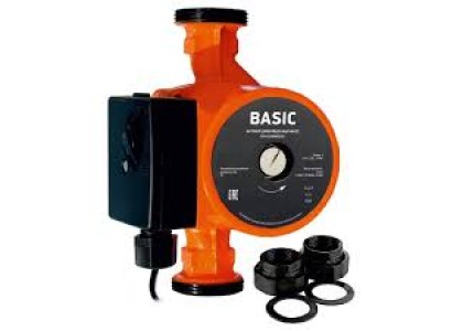 Циркуляционный насос 25/6 180 мм (гайки, кабель) BASIC