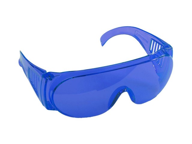 Очки защитные с боковой вентиляцией, голубые, Stayer