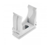 Клипса-держатель для гофротрубы d 16 мм (с защелкой)