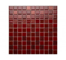 FIRE мозаика стеклянная чип 25х25х4мм лист 295х295мм на сетке(23шт/кор)