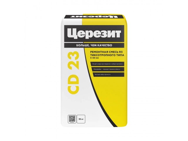 Смесь Церезит CD-23 25 кг для ремонта ж/б конструкций 3-50 мм (48) 