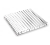 Сотовый поликарбонат 4 мм 2,1х6м прозрачный Киви (0,52кг/м2) 6,55 кг