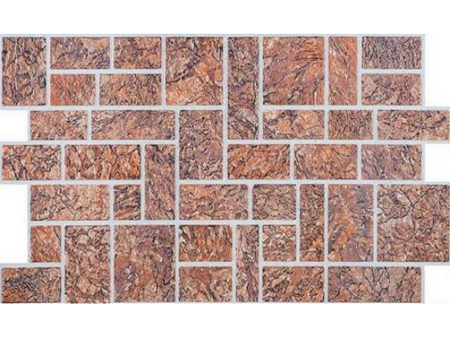 Панель ПВХ Камень пиленый коричневый 9к 0,3мм (30шт-14,1м2)