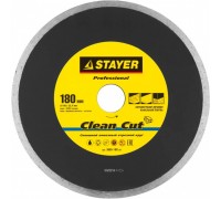 Круг алмазный 180 х 25,4 мм, сплошной, мокрый рез, для плиткорезов, Stayer Professional