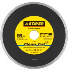 Круг алмазный 180 х 25,4 мм, сплошной, мокрый рез, для плиткорезов, Stayer Professional