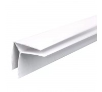 Молдинг угловой наружный белый 3м для пластиковых панелей (упак 50шт)