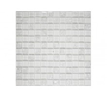 WHITE CRUSH мозаика стеклянная чип 23х23х6 мм лист 300х300 мм на сетке(15шт/кор)