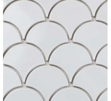 WHITE SCALES мозаика керамическая лист 259х273х6 мм на сетке(17шт/кор)