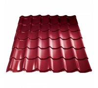 Металлочерепица Панорама (3005) красное вино 1,2*6,1м 0,45мм 
