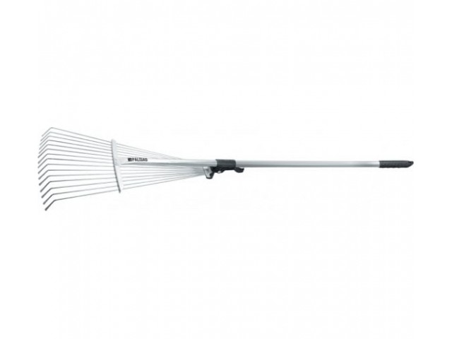 Грабли веерные 15-зубые раздвижные 190-520мм оцинков. с металлическим черенком 