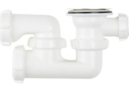 Сифон для душевого поддона AQUANT V215-65-MR 1 1/2х40мм регулируемый с металлической решеткой 