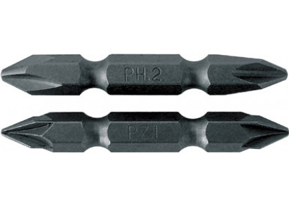 Биты двухсторонние 50 мм PH2/2РН сталь S2, 1 шт, Fit (10 шт/уп)