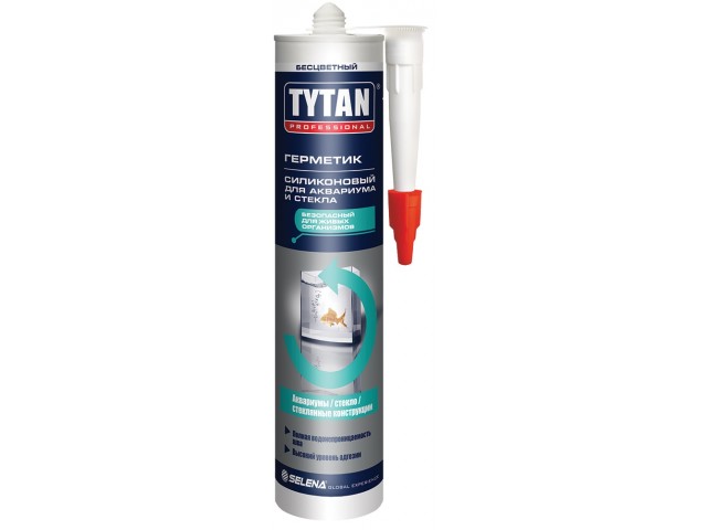 Герметик TYTAN Professiоnal силиконовый для аквариумов бесцветный 310 мл 