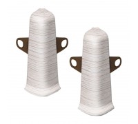 Угол наружний ПВХ Ясень серый Идеал Деконика (2 шт)