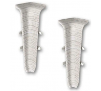 Угол внутренний ПВХ Ясень серый Идеал Деконика (2 шт)