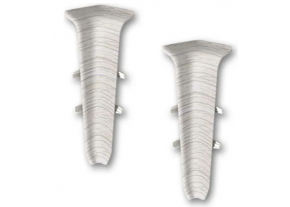 Угол внутренний ПВХ Ясень серый Идеал Деконика (2 шт)