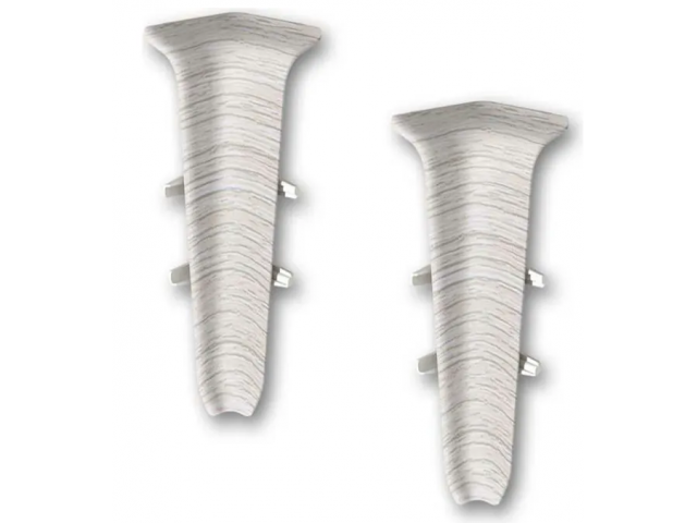 Угол внутренний ПВХ Ясень серый Идеал Деконика (2 шт)