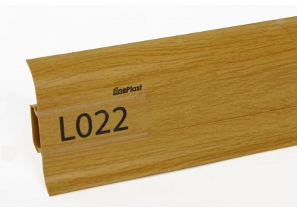 Плинтус ПВХ Line Plast L022 Дуб Аризона L=2,5м  мягк.к (1 уп-40 шт)